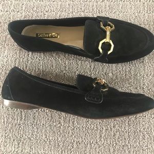 Black suede flats- Louise et Cie